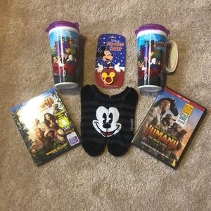 Walt Disney Bundle, cups, socks, movies, and more